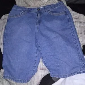 Christopher & Banks Blue Denim Shorts